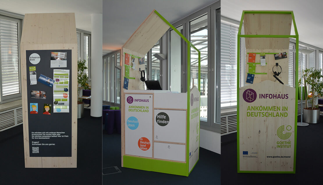 Info Stelen Goethe Institut